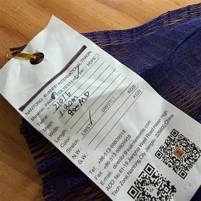 Polyester Raschel Knotless Net. 210d/6ply*18mm*800md